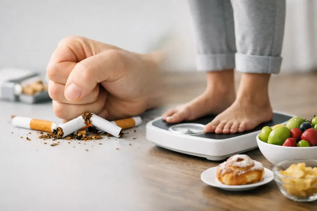 Arrêt du tabac et prise de poids: que dire ?