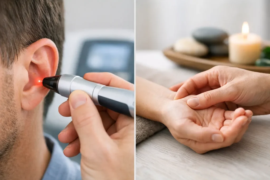 Laser ou acupression pour les addictions ?